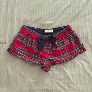 Y2K Abercrombie & Fitch Plaid Pajama Shorts